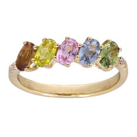 Anello in oro con Zaffiro Fancy (CIRARI)