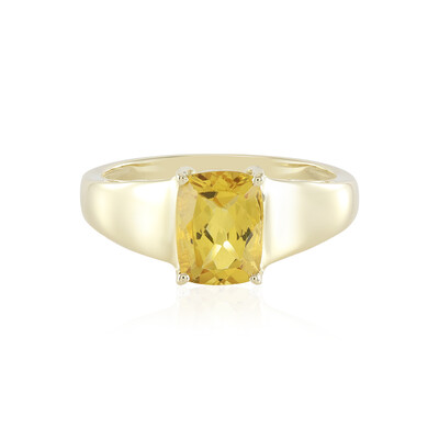 Anello in oro con Berillo Dorato