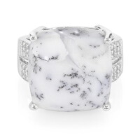 Anello in argento con Agata Dendritica