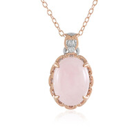 Collana in argento con Morganite Brasiliana (Gems en Vogue)
