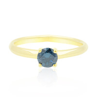 Anello in oro con Diamante Blu SI2 (de Melo)