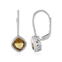 Orecchini in argento con Quarzo Champagne