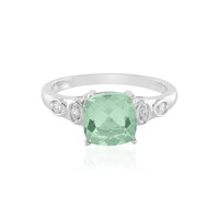 Anello in argento con Fluorite Blu Caraibico