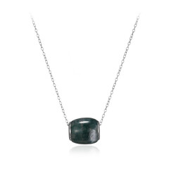 Collana in argento con Agata Muschiata