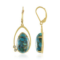 Orecchini in argento con Turchese Ramato Blu Mohave (Faszination Türkis)
