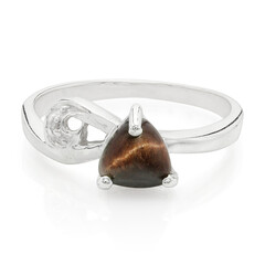 Anello in argento con Occhio di Tigre Rosso