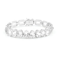 Bracciale in argento con Topazio Bianco