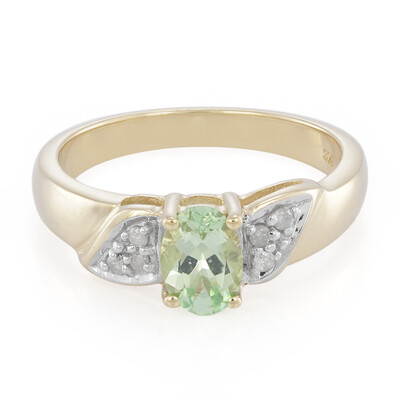 Anello in oro con Granato Menta Merelani