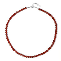 Collana in argento con Onice Rossa