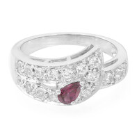 Anello in argento con Rodolite Brasiliana