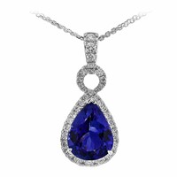Collana in oro con Tanzanite AAA (CIRARI)