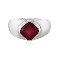 Anello in argento con Rubino del Madagascar
