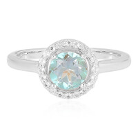 Anello in argento con Quarzo Lago della Montagna