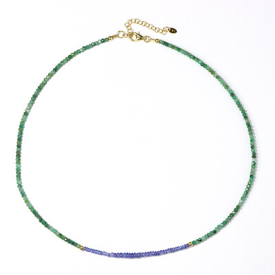 Collana in argento con Smeraldo Zambia
