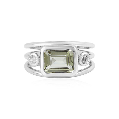 Anello in argento con Quarzo Limone