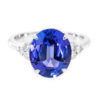 Anello in oro con Tanzanite AAA (CIRARI)