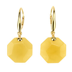Orecchini in argento con Ambra Baltica