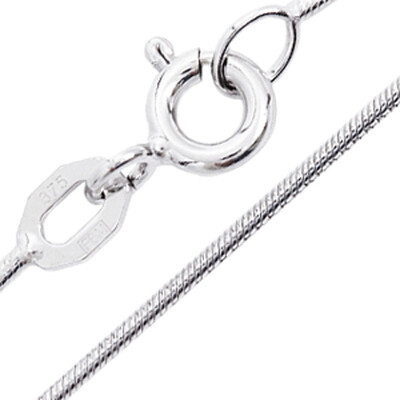 Catena coda di topo in oro bianco 9K - 45 cm - 3,4 g