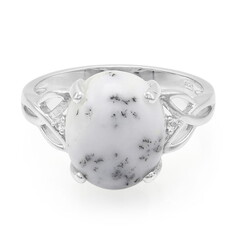 Anello in argento con Agata Dendritica