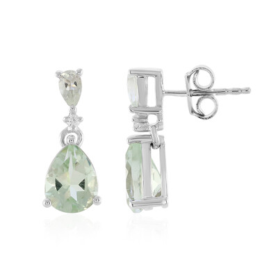 Orecchini in argento con Ametista Verde