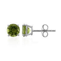 Orecchini in argento con Peridoto della Birmania