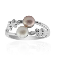 Anello in argento con Perla d'Acqua Dolce Bianca (TPC)