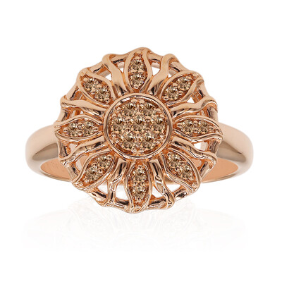 Anello in oro con Diamante Rose de France SI1 di Argyle (Annette)