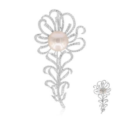 Spilla in argento con Perla Ming (TPC)