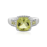 Anello in argento con Quarzo Limone
