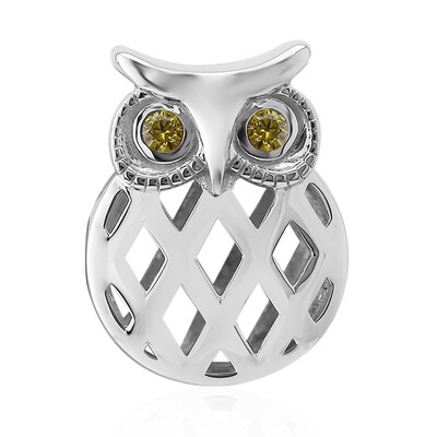 Charm in argento con Zaffiro Giallo (Annette)