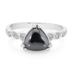 Anello in argento con Ematite Nera