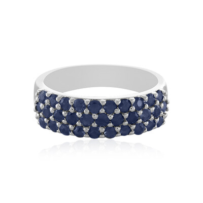Anello in argento con Zaffiro Blu
