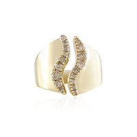 Anello in argento con Diamante Cioccolato I2