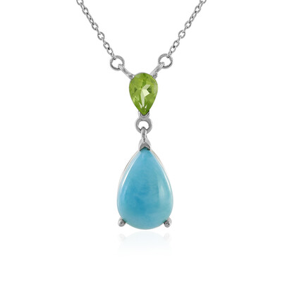Collana in argento con Larimar