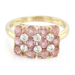 Anello in oro con Zaffiro Padparadscha (non riscaldato) (AMAYANI)