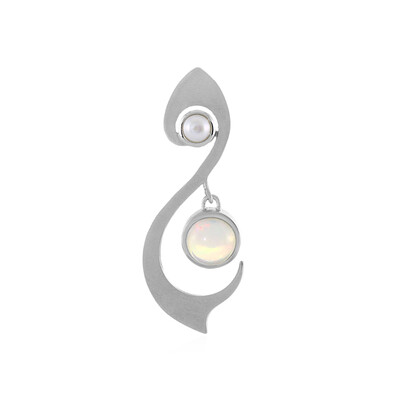 Ciondolo in argento con Opale di Welo (MONOSONO COLLECTION)