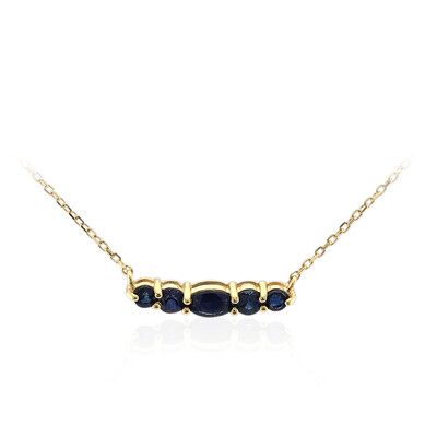 Collana in oro con Zaffiro Kanchanaburi