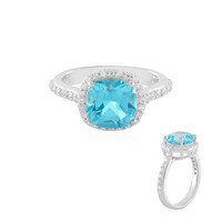 Anello in argento con Topazio Paraiba