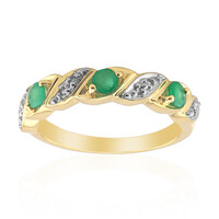 Anello in argento con Smeraldo d'India