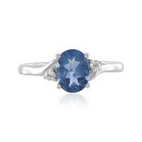 Anello in argento con Fluorite Cangiante