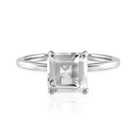 Anello in argento con Topazio Bianco