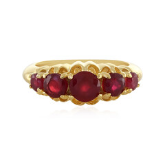 Anello in argento con Rubino del Madagascar