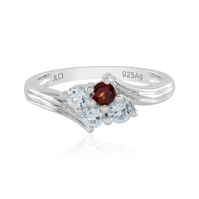 Anello in argento con Topazio Blu Cielo