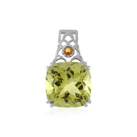 Ciondolo in argento con Quarzo Limone