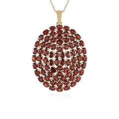 Collana in argento con Granato Mozambico