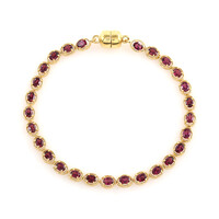 Bracciale in argento con Rodolite
