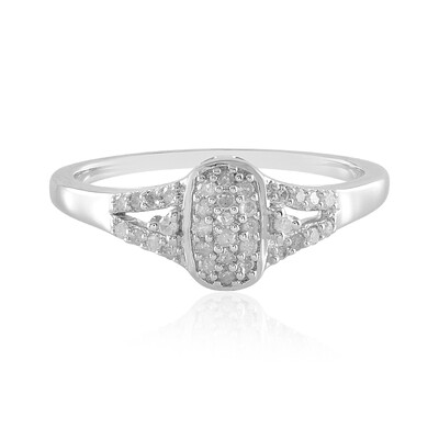 Anello in argento con Diamante I2 (I)