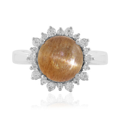 Anello in argento con Pietra del Sole Occhio di Gatto