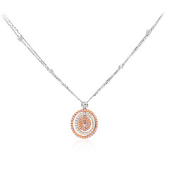 Collana in oro con Diamante Rosa I1 (CIRARI)
