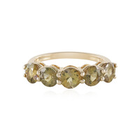 Anello in oro con Tanzanite Gialla (non riscaldata)